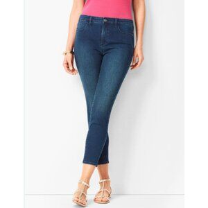 TALBOTS Women's Flawless Atmosphere Wash High-Waist Jegging Crop 14 Petite